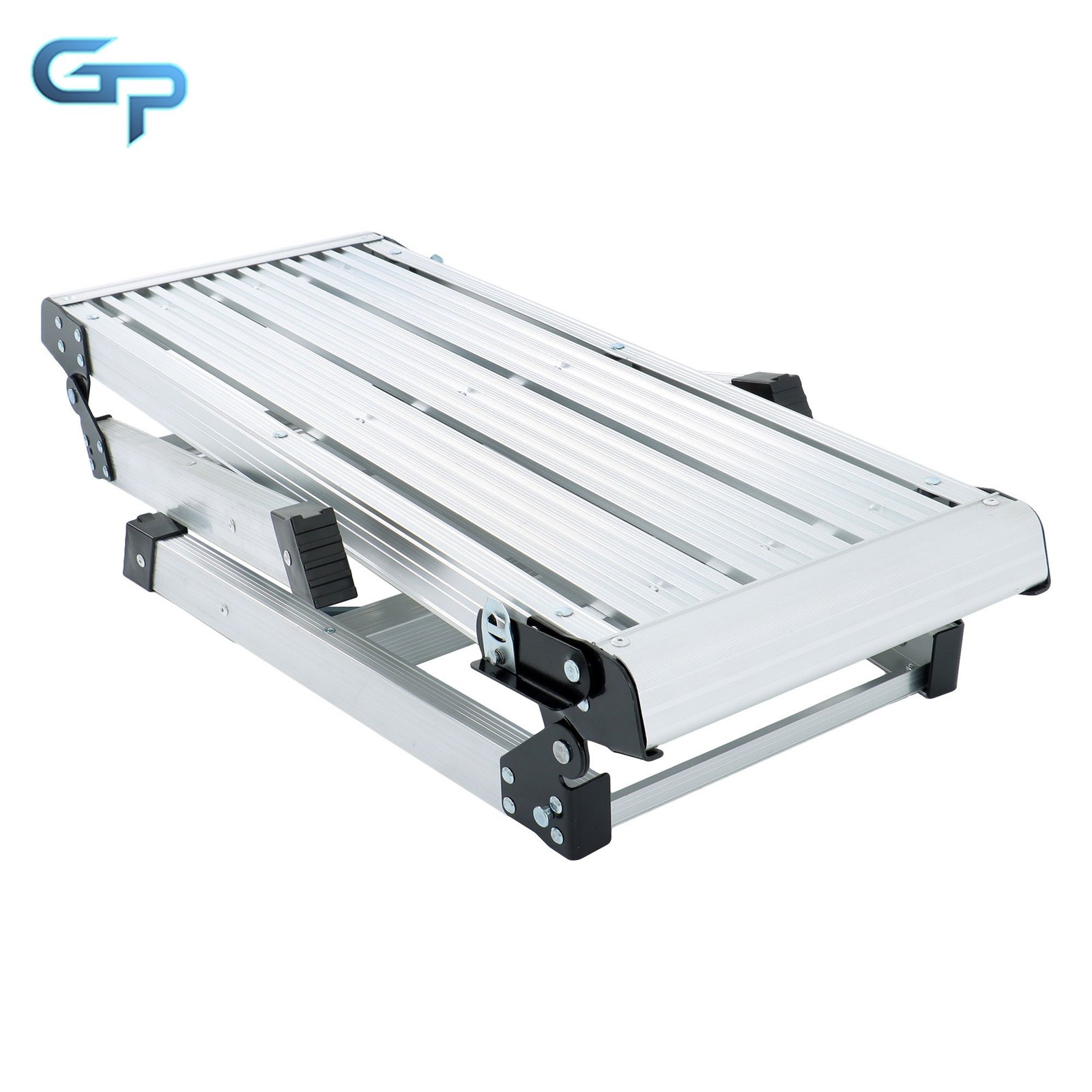 Aluminum Step Stool Non-slip Folding Work Platform 330LBS Drywall Ladder