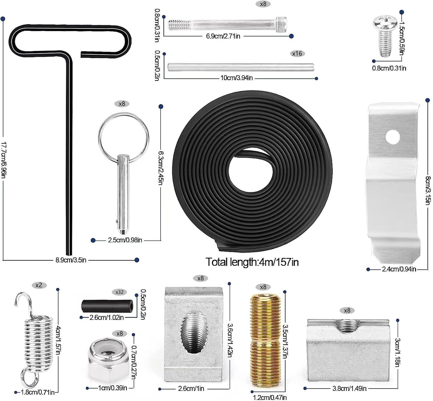 New Upgraded 10818 Siding Brakes Parts, Brakes Tune up Kit Compatible with Tapco