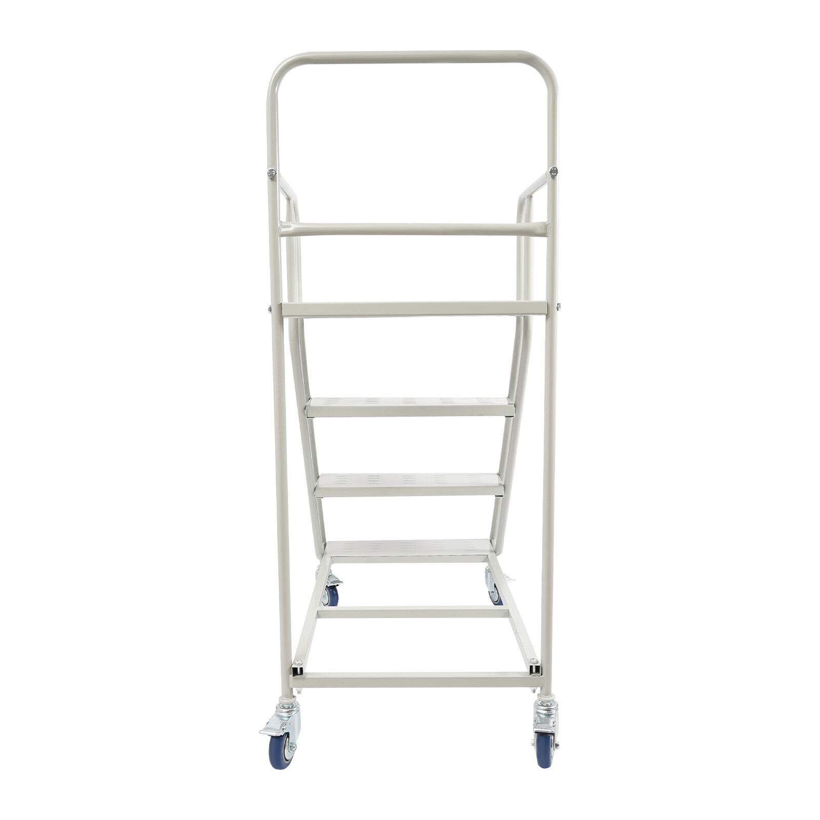 4 Steps Rolling Stair 40″ Industrial Warehouse Ladder Floor Standing Stair 400kg