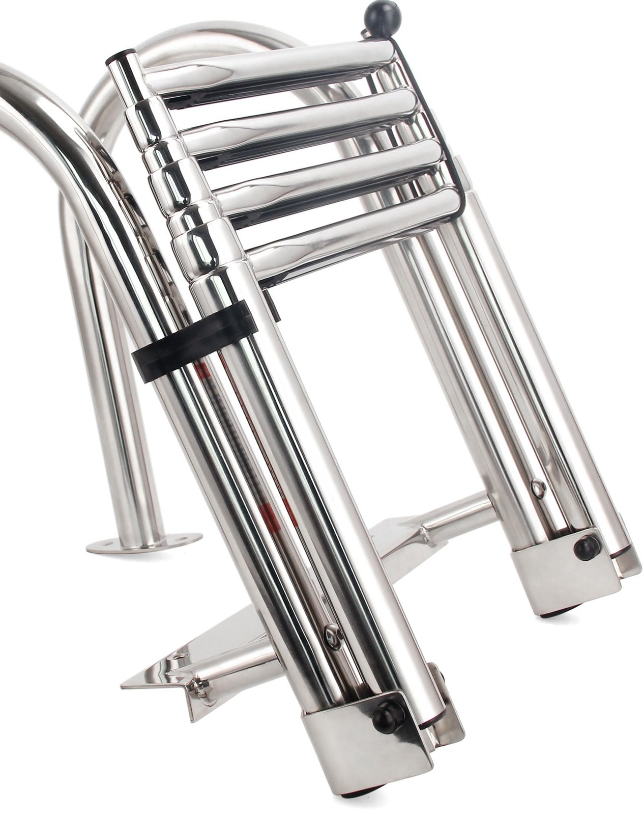 Mojiate 4-Step Stainless Steel Telescoping Dock Ladder for 4 steps, M2599