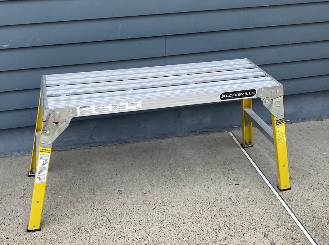 Louisville L-3042-03 Portable Fold-Up Work Platform 37″ by 12″ 3 foot folding