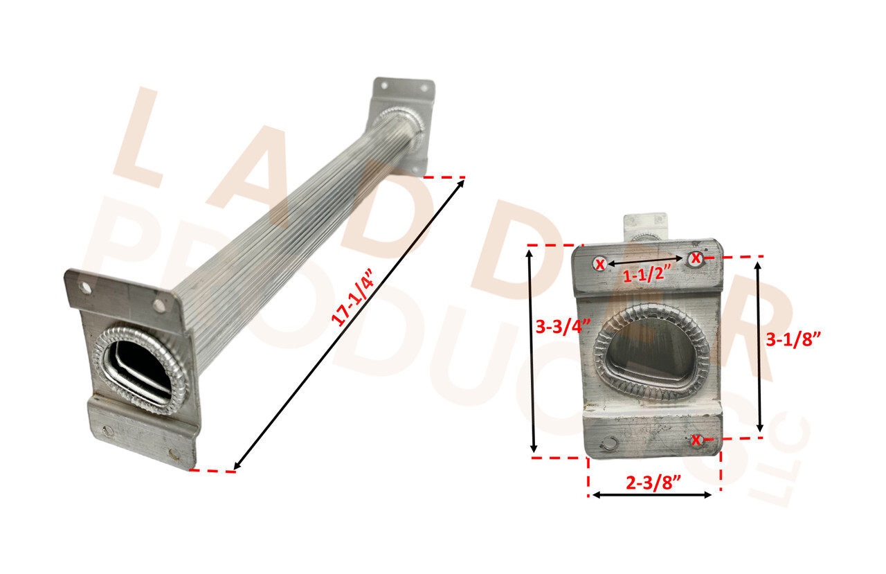 Louisville Extension Ladder Base D-Rung Step 17-1/4″ PK142A