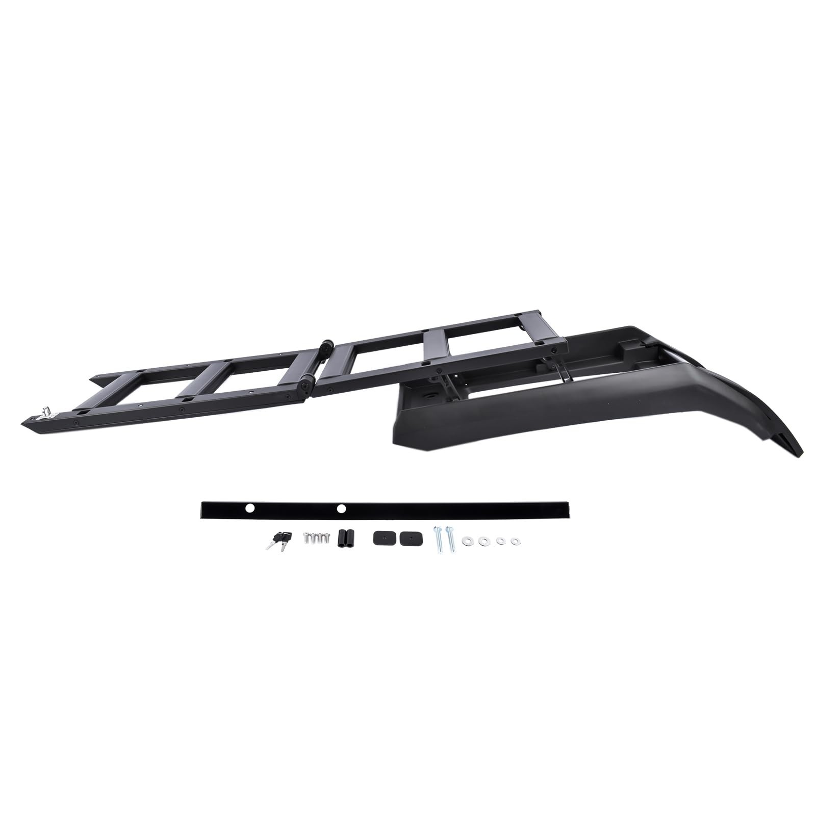 Side Folding Roof Step Ladder Land Rover Defender 2020-2023 L663 90 110 Black