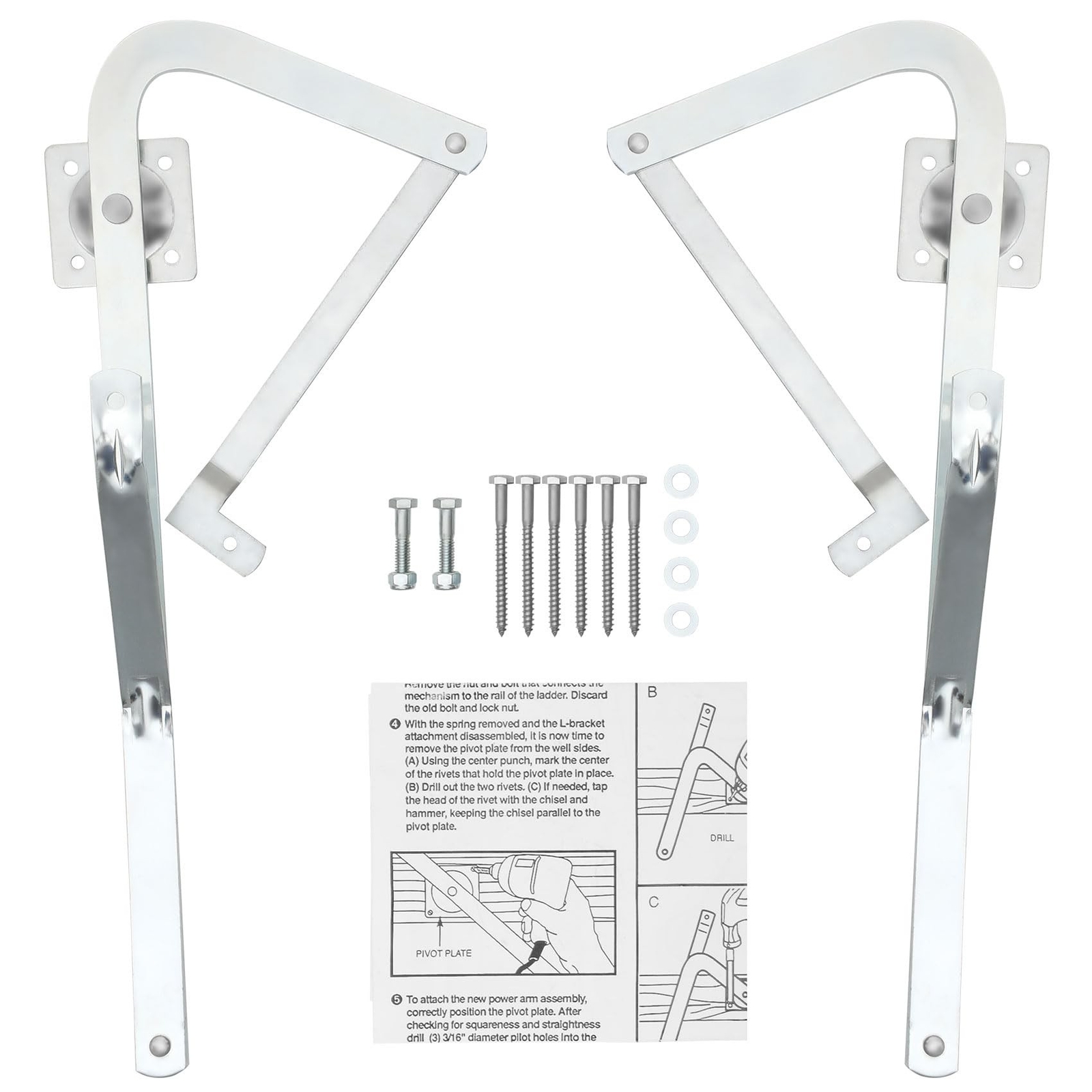 Attic Ladder Hinge Arms Compatible with Werner Mk5, WU2210, W2208, W2210, Sui…
