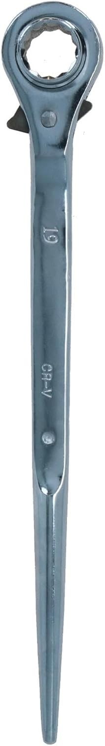 Scaffold Spanner Ratcheting Podger 2 Way Bi-Hex Ratchet 19mm And 21mm Scaffolder