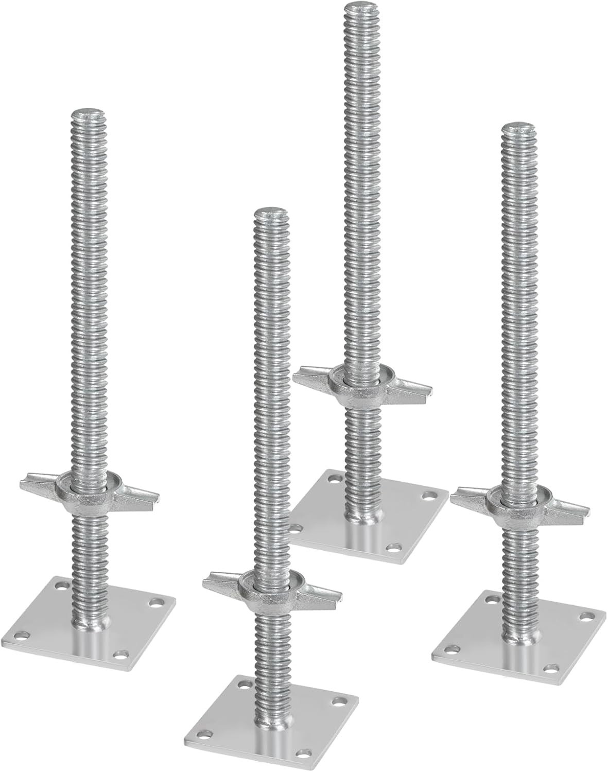 4-Pack Adjustable Scaffold Leveling Jacks – 3307lbs Capacity