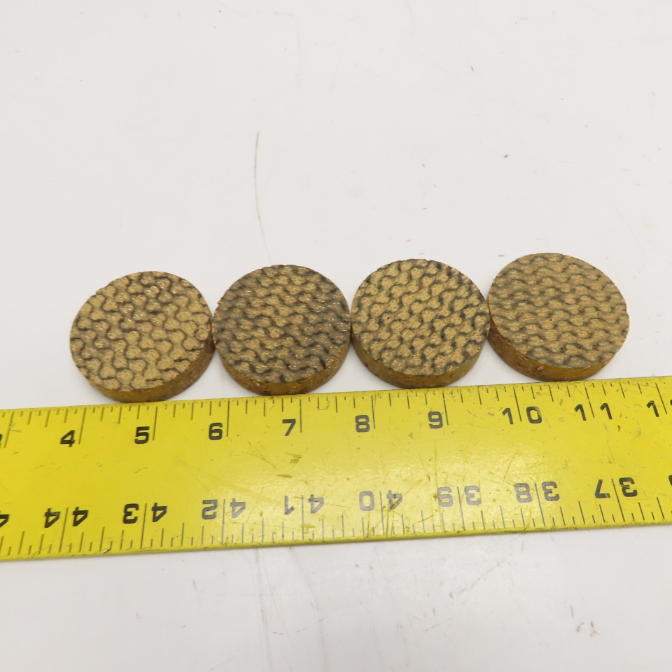 2″ x 1/2″ Industrial Brass Woven Friction Brake Discs Pucks Set of 4