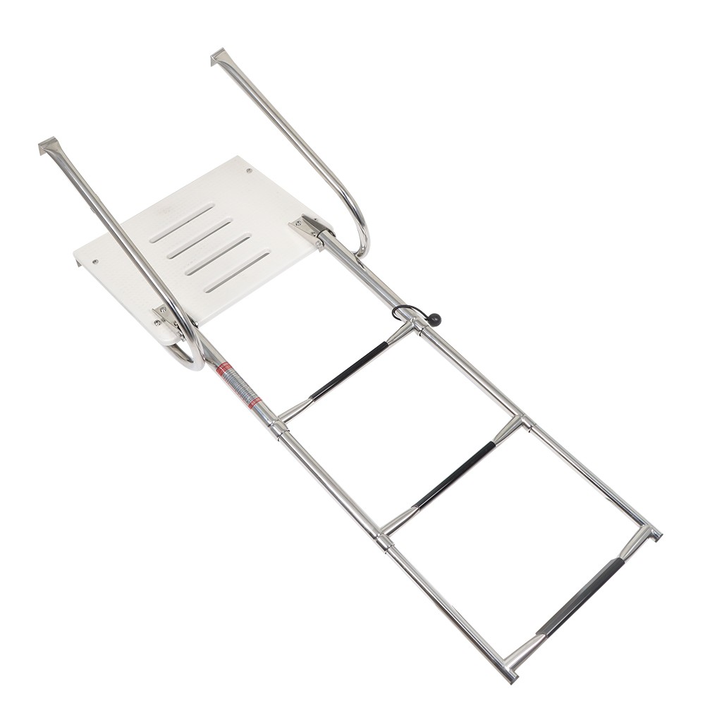 New Boat Ladder Stainless Steel Telescoping Folding Dock Ladder 2/3/4/5-Steps