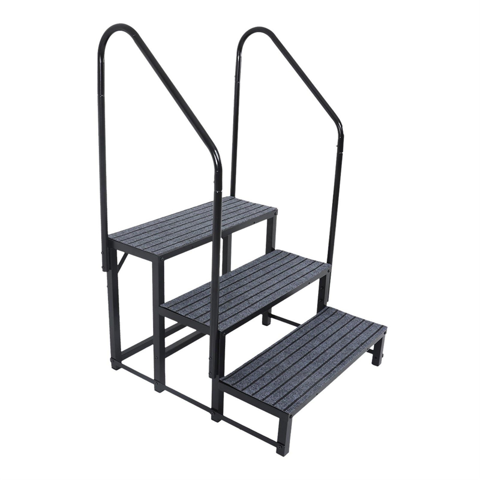 3 Step Ladder RV Steps Pool Ladder Above Ground Hot Tub Steps with Handrail