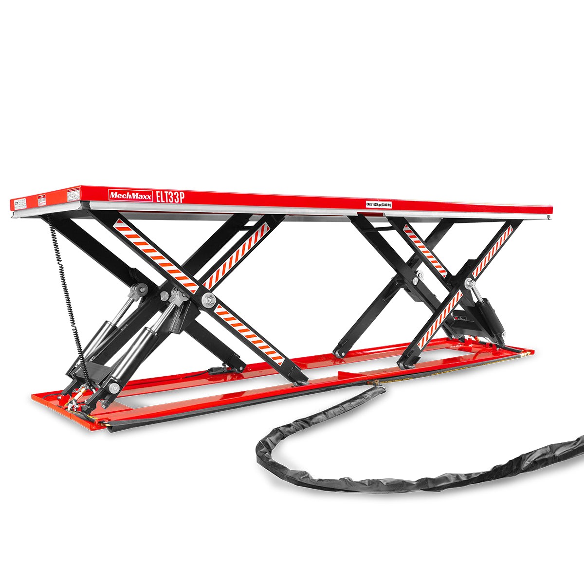 MechMaxx 3300lb Capacity Electric Hydraulic Double Scissor Lift Table, ELT33P