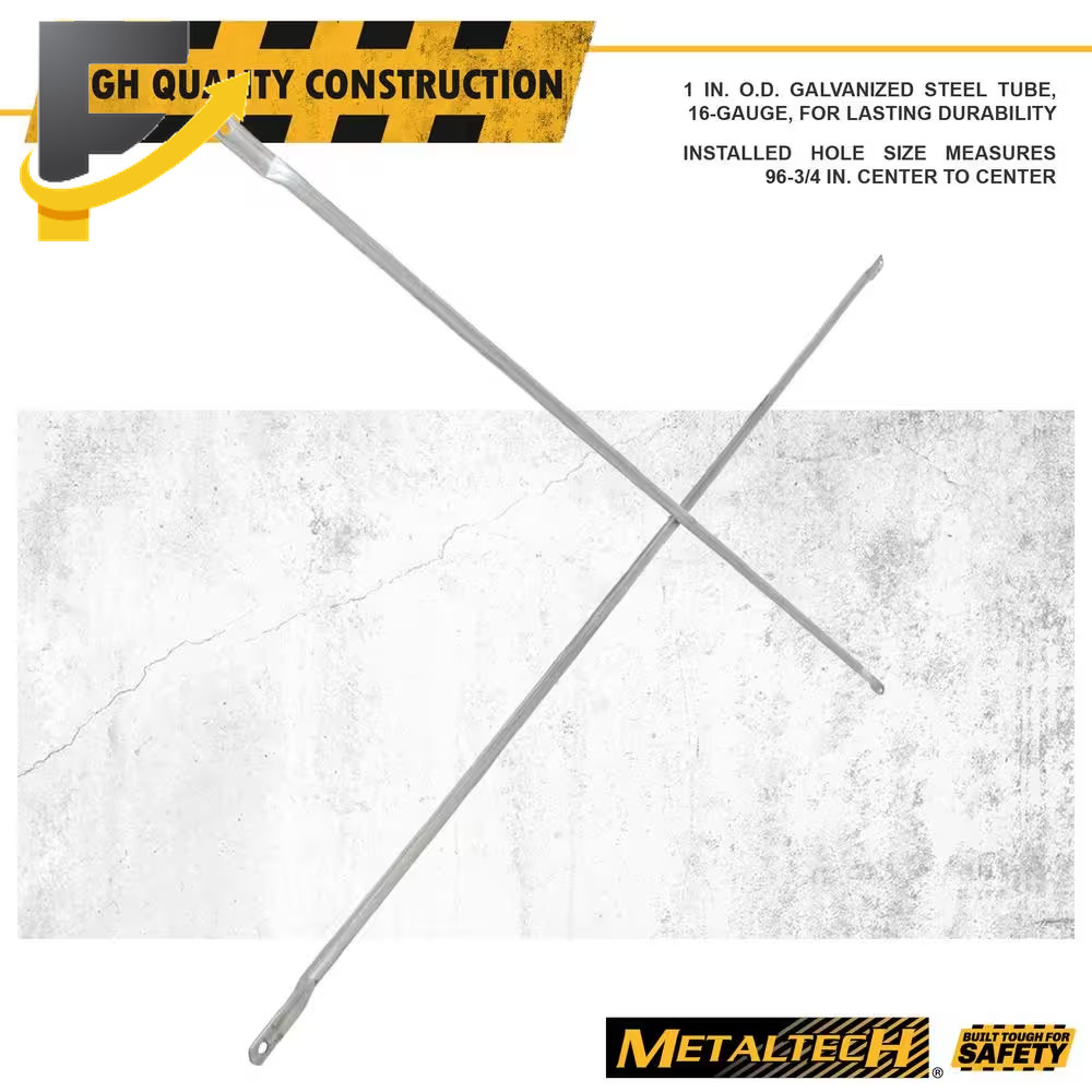 7 Ft. X 4 Ft. Galvanized Steel Squaring Cross Brace for Scaffolding Frames