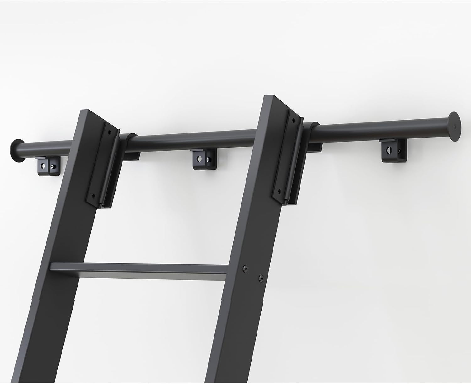 10FT Aluminum Rolling Library Ladder with 8FT Sliding Track Kit