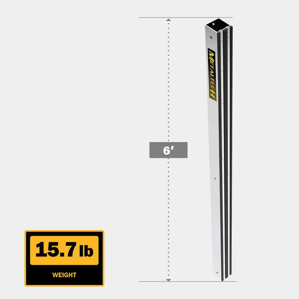 Ultra-Jack 6 Ft. Aluminum Pole for the Ultra-Jack Aluminum Scaffolding System