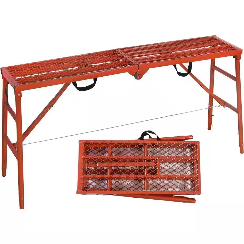 6 Ft. X 1.25 Ft. Alloy Steel Scaffolding Platform with 770 Lbs. Capacity, Adjust