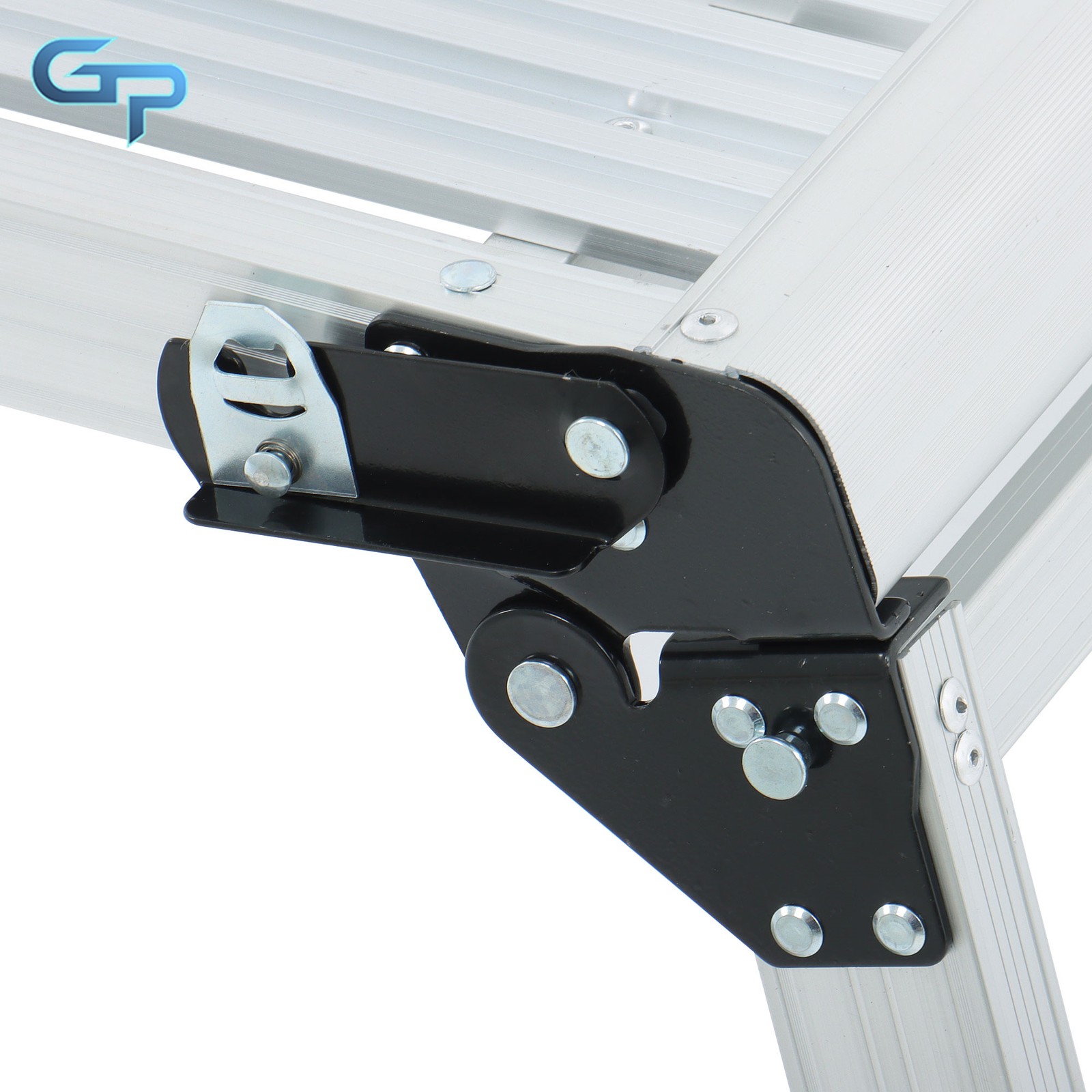 Aluminum Step Stool Non-slip Folding Work Platform 330LBS Drywall Ladder
