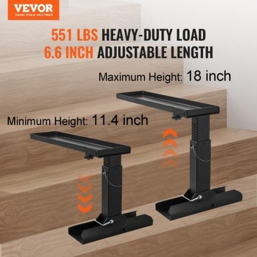 Ladder Leveler Levler 23.4 L x 11.4-18in H Support Surface Steel Ladder Leveling
