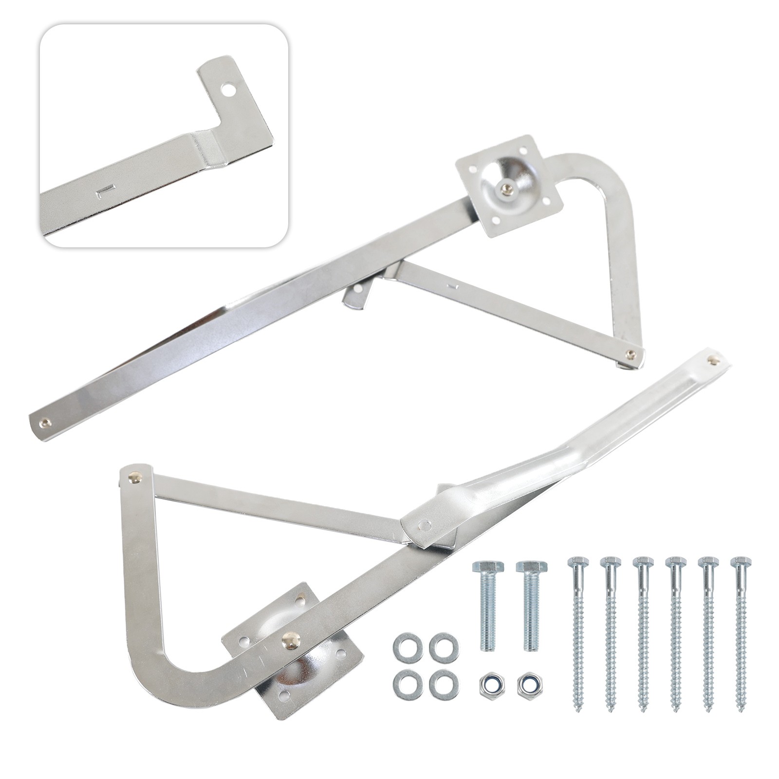 Pair Attic Ladder Spreader Hinge Arms For MFG Werner Series 55-2 after 2010,