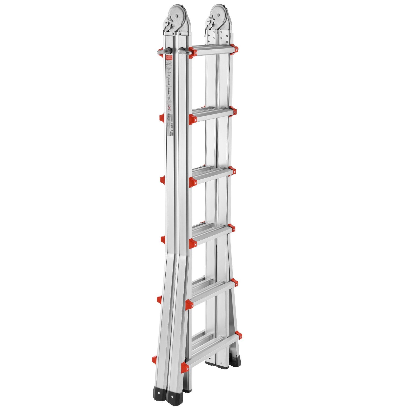 Telescoping Ladder A Frame, 20.5 FT Compact Aluminum Extension Ladder, Multi