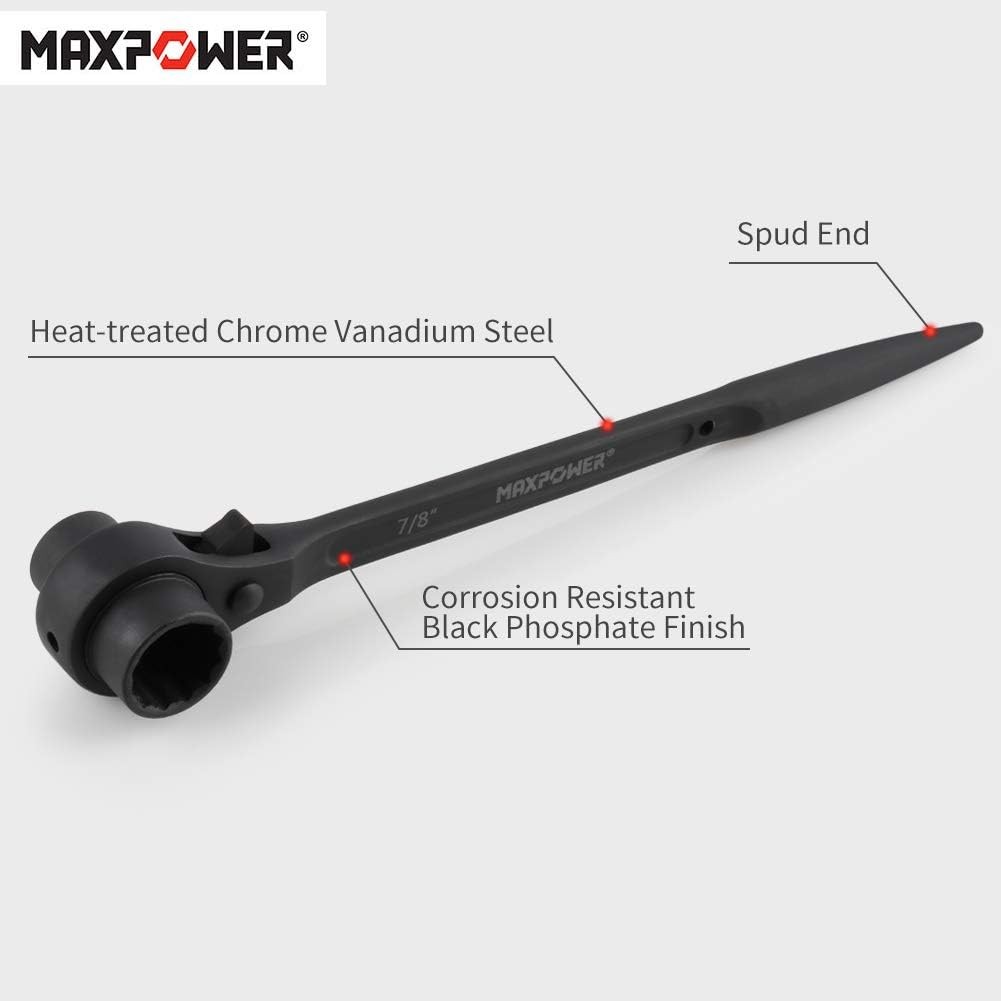 Scaffold Wrench Dual Socket Ratchet Tool