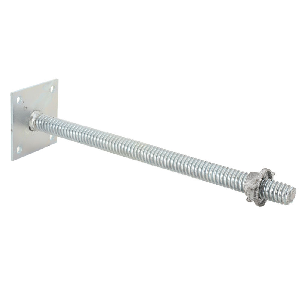 18″ Solid Adjustable Leveling Jack Scaffolding Solid Screw Jacks with Base Plate