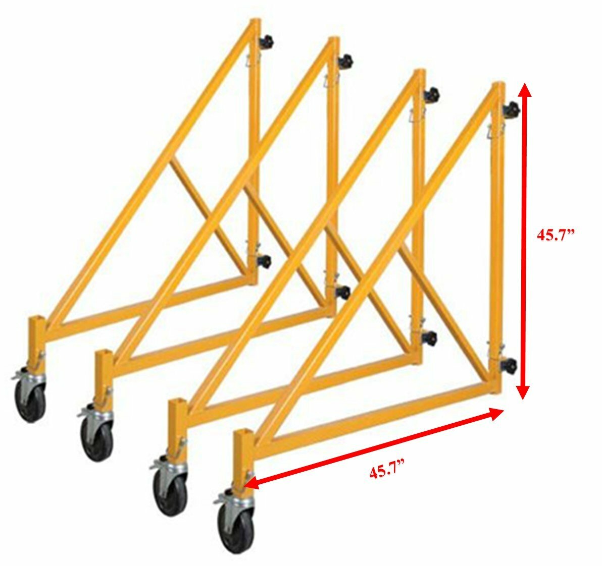 18 Foot Scaffold Tower w/ Hatch 1000 lbs capacity And 36″ Adjustable Outriggers