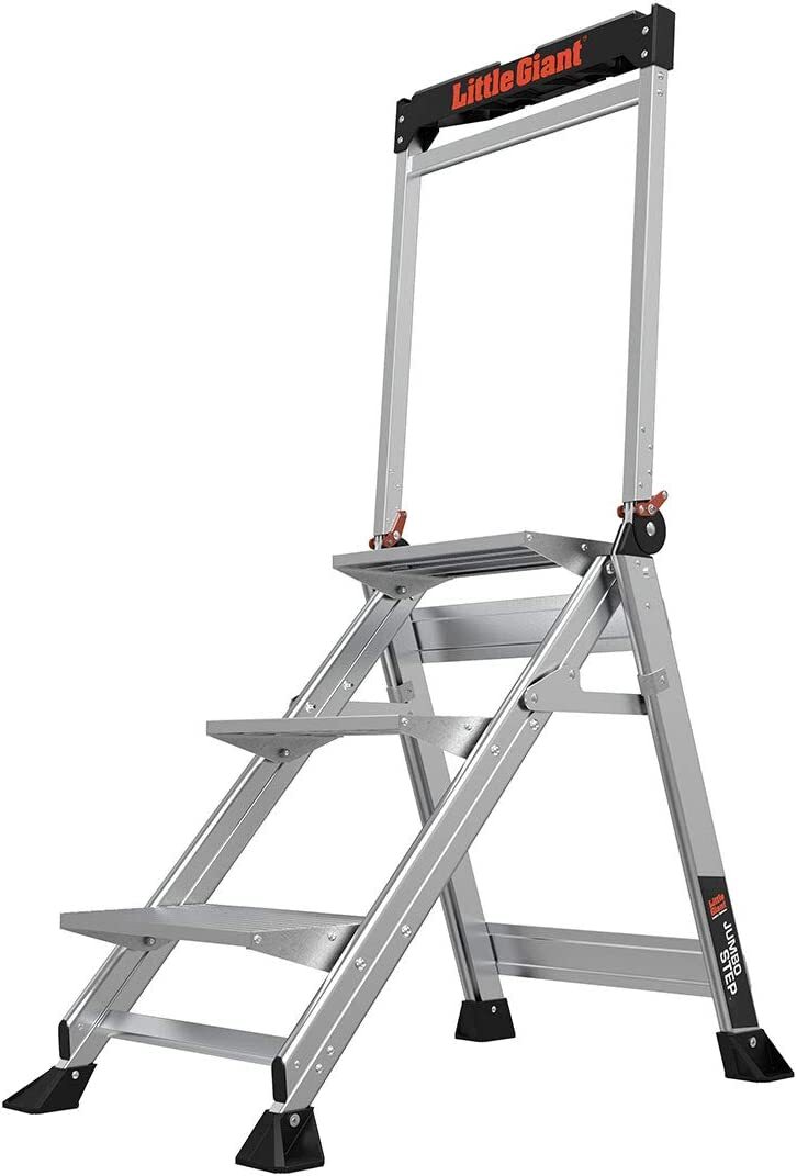 Little Giant Ladders, Jumbo Step, 3-Step, 2 Foot, Step Stool, Aluminum, Type 1AA