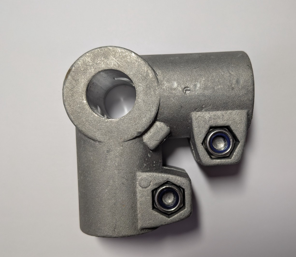KIPP Tube Clamp Right-Angle Aluminum Clamp Series K0476 K0476.530 30.1mm ID