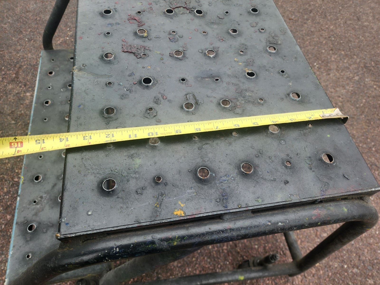 2 Step Rolling Metal Warehouse Ladder/Steps