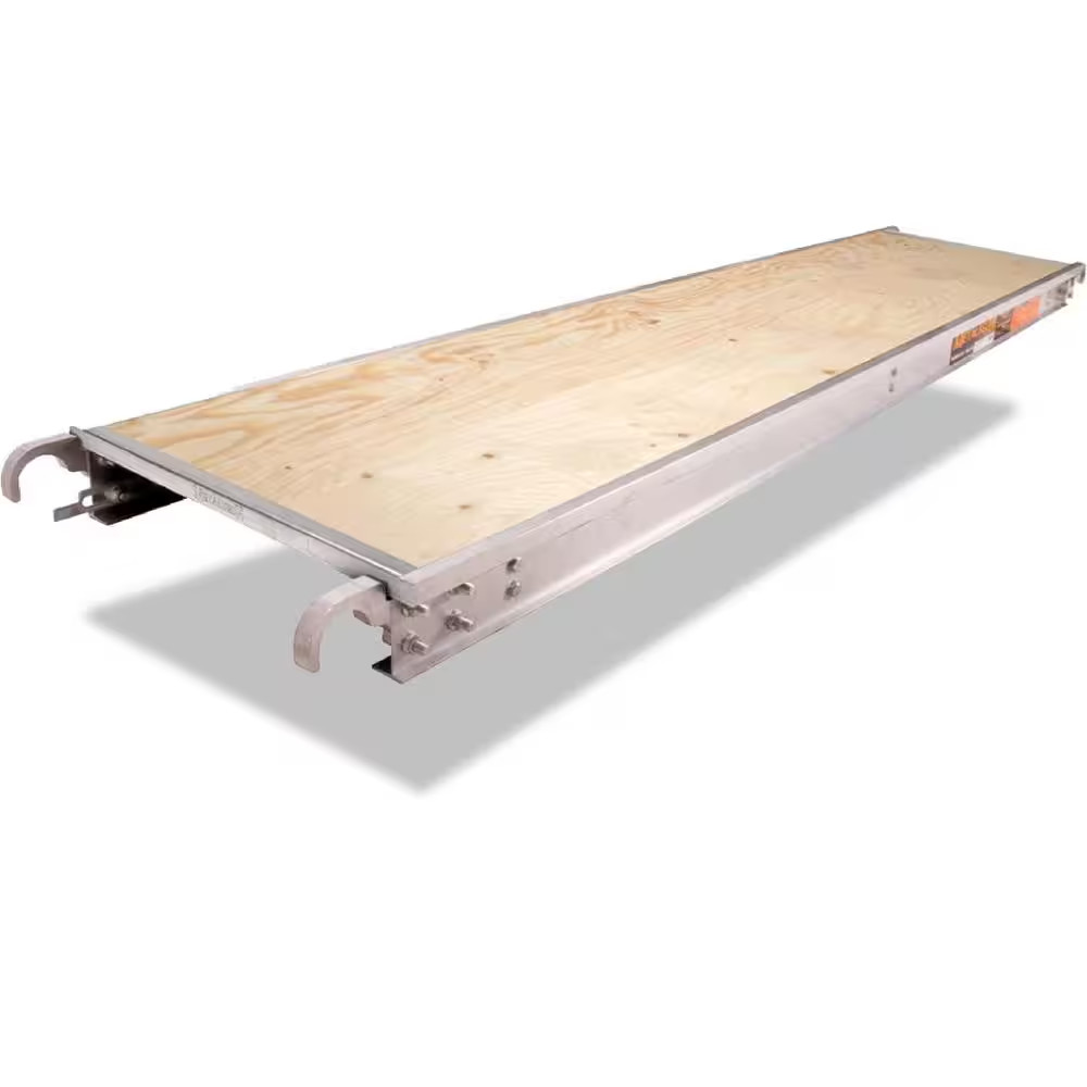 7 Ft. X 19 in Scaffolding Platform with 5/8 Plywood Plank and Reinforced Edge Ca