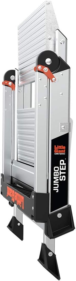 Little Giant Jumbo Step 2-Step Ladder 375lb Type 1AA Silver 11902
