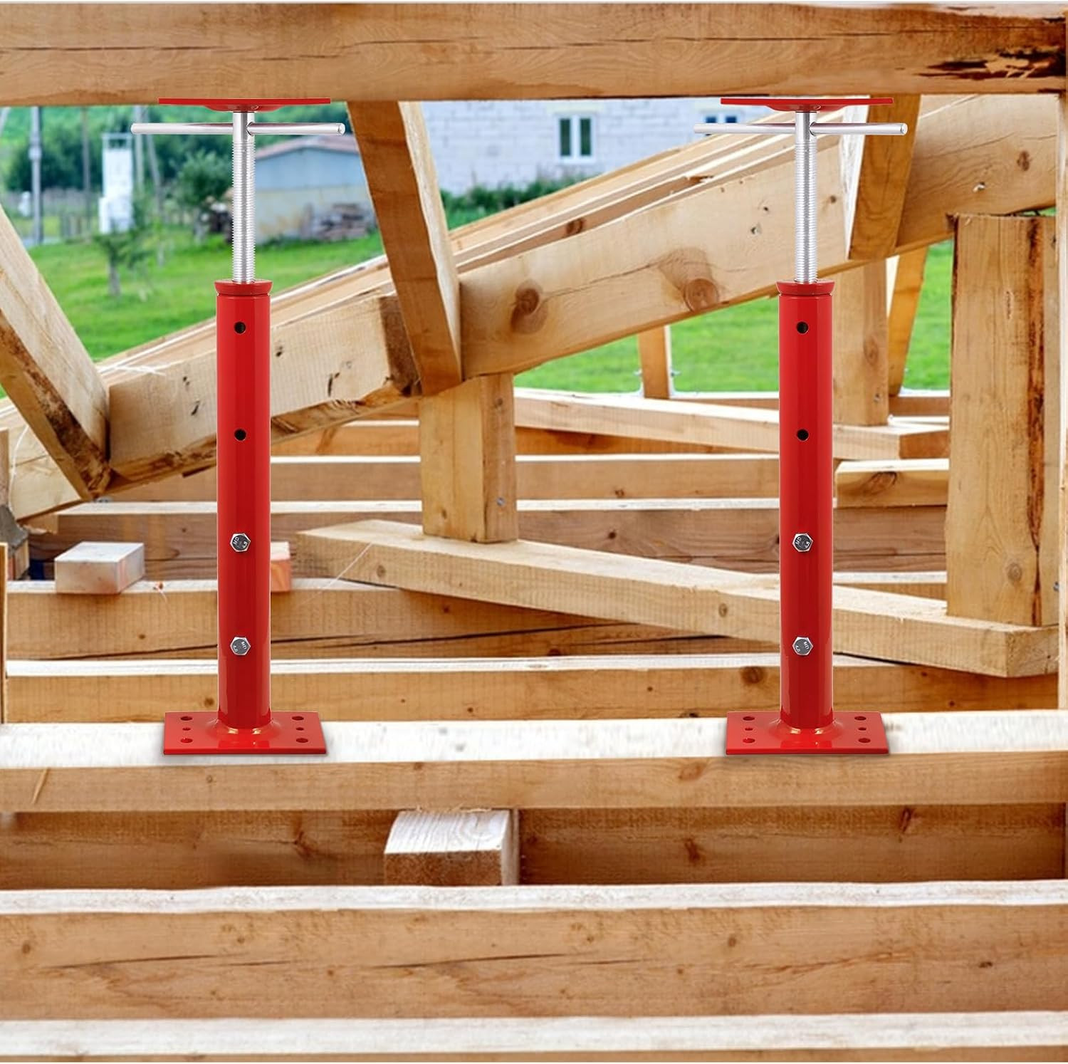 4 Pack House Jacks for Leveling 19”-36”Adjustable Support Jack | 17636LBS Max