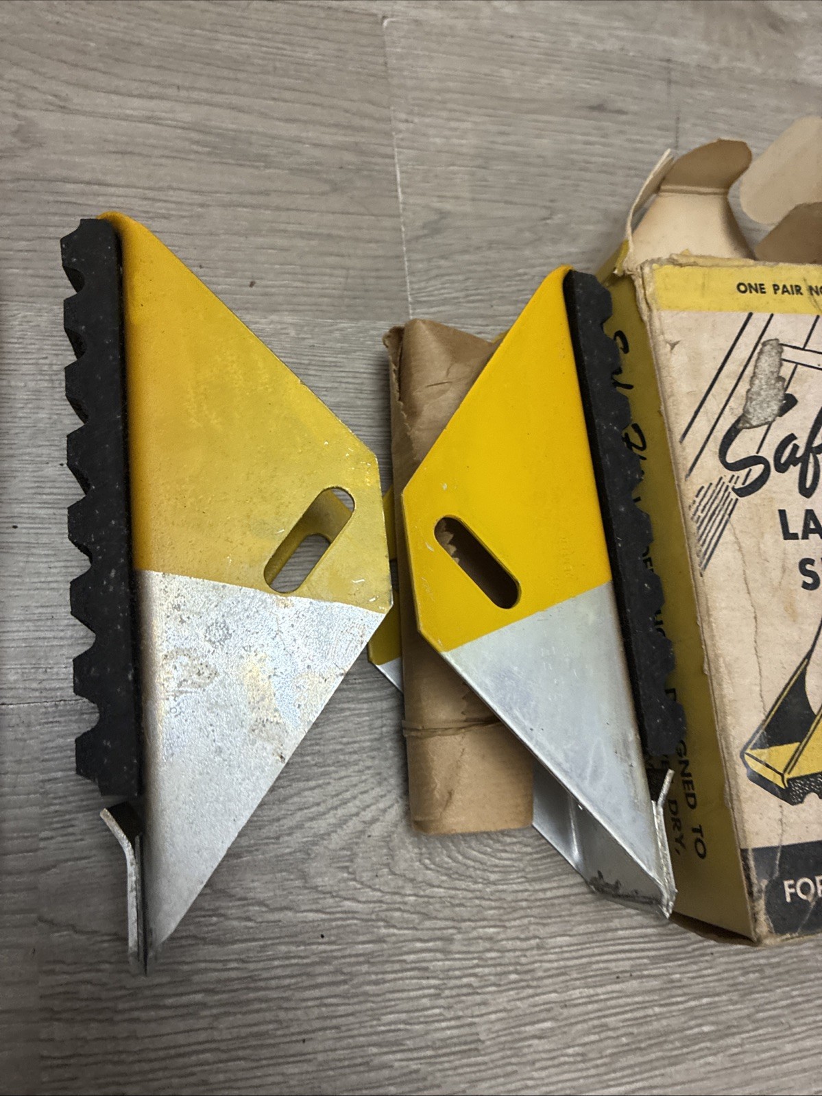 (3) Vintage NOS Safe-Hi Ladder Shoes No 600 & 601
