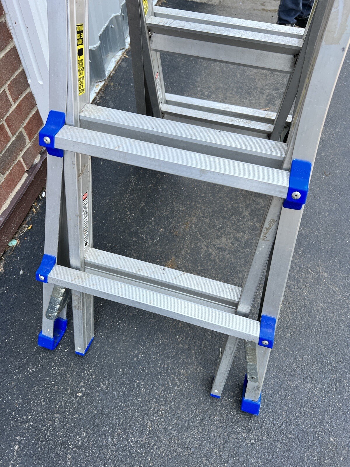Cosco 20-213-TIAW1N Multi-Use Ladder 13ft Converts To Step Stool 300 Lb Max