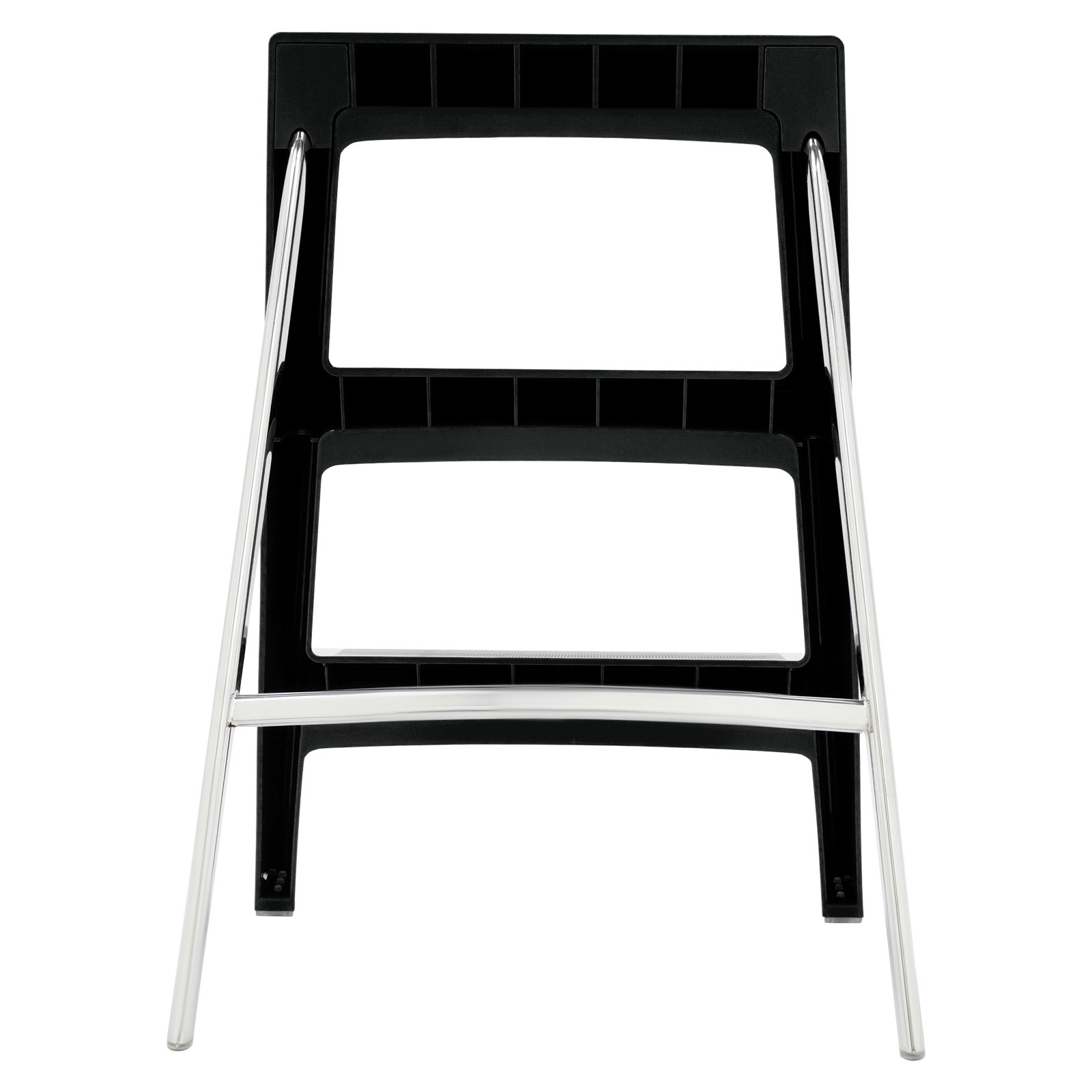 Folding 3-step Iron Stool For Adults Portable A-shape Anti-slip Step Ladder