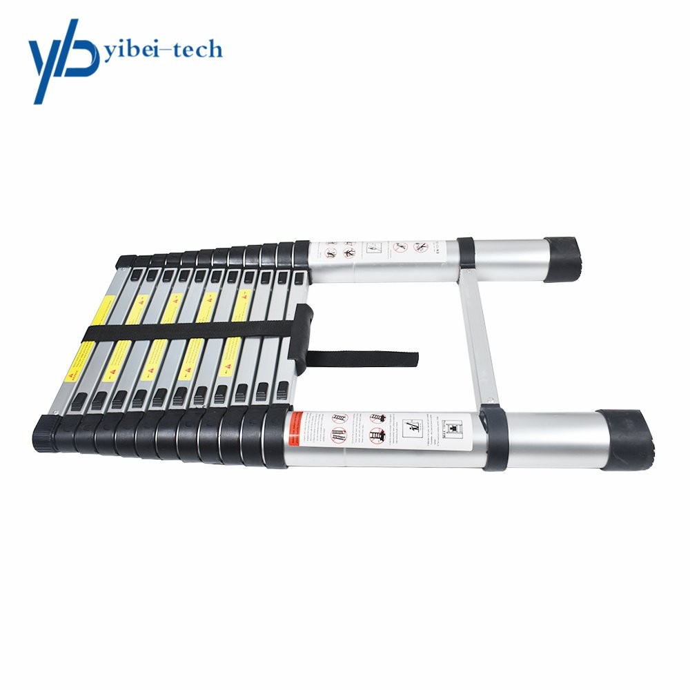 12.5FT Aluminum Multi Purpose Telescopic Extension Ladder Heavy Duty Step Ladder