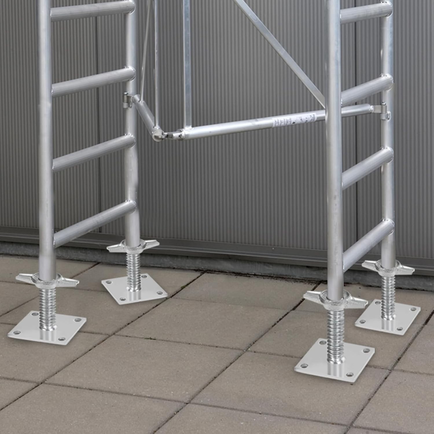 4-Pack Adjustable Scaffold Leveling Jacks – 3307lbs Capacity