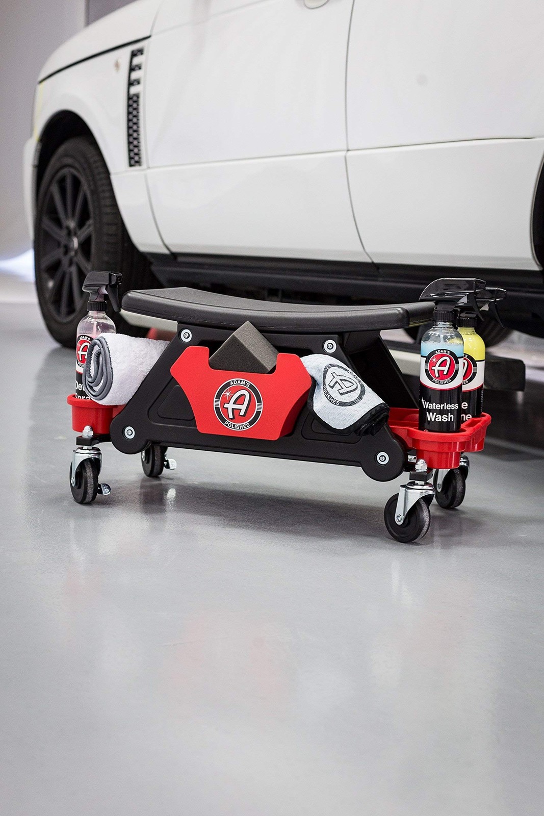 Adam’s Polishes Mobile Rolling Utility Creeper Seat for Mechanics & Detailers…