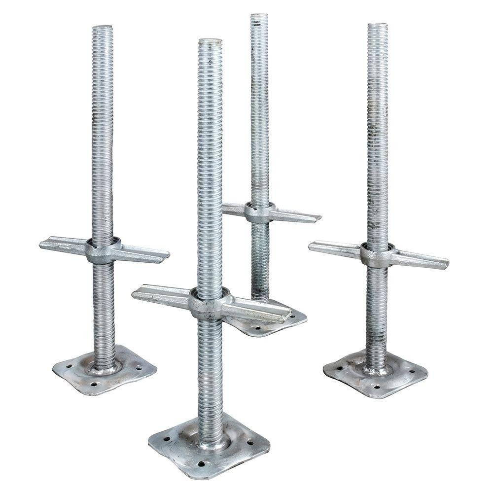 Metaltech Adjustable Leveling Jacks – 4-Pk. for Baker-Style black