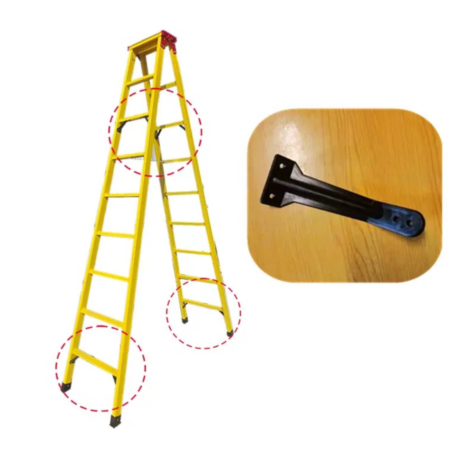 2 Pieces Ladder Reinforcement Bracket Mounting Holes Ladder Reinforcement