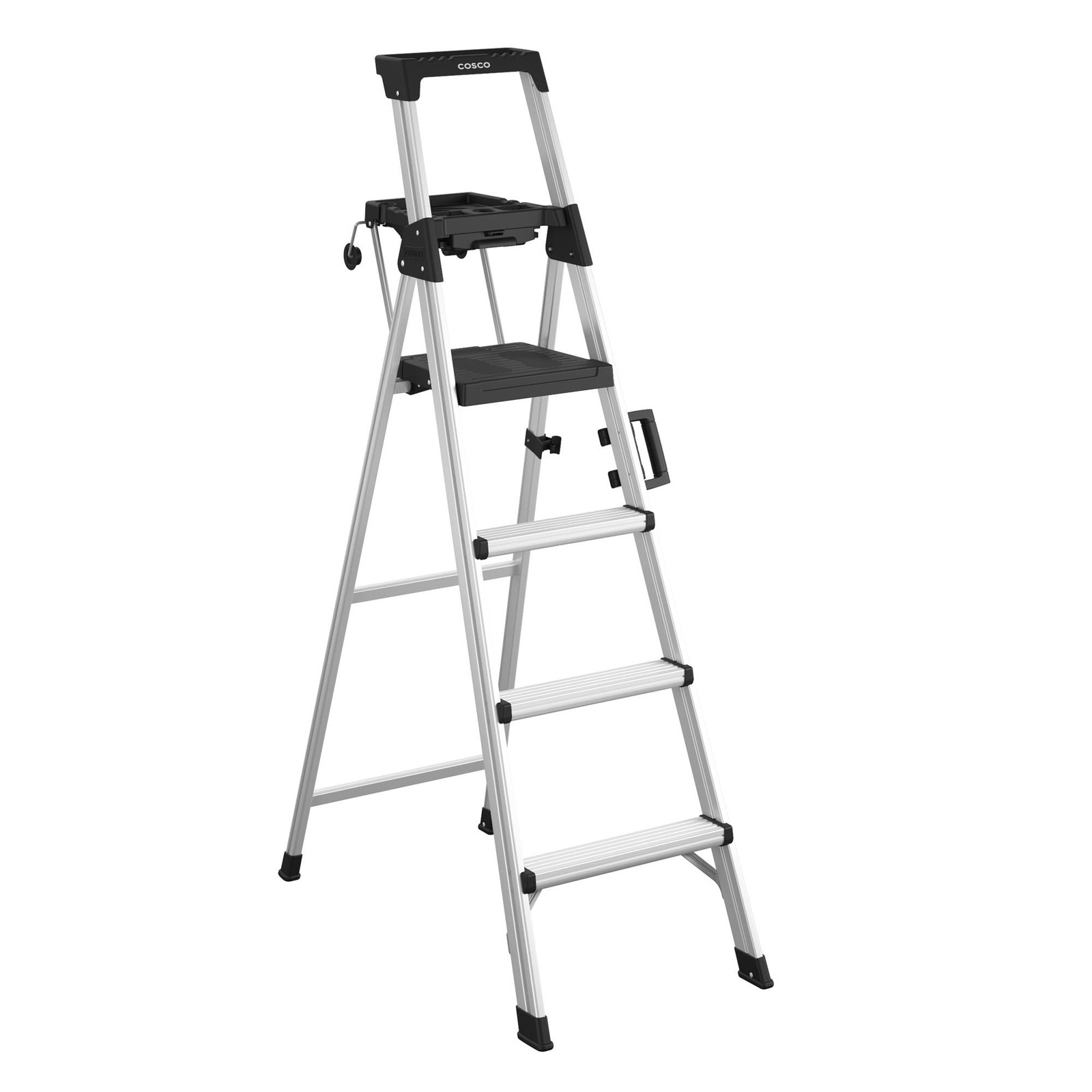 COSCO 2061AABLW Signature Series 6ft Aluminum Step Ladder, Type 1A, 300 lbs Load
