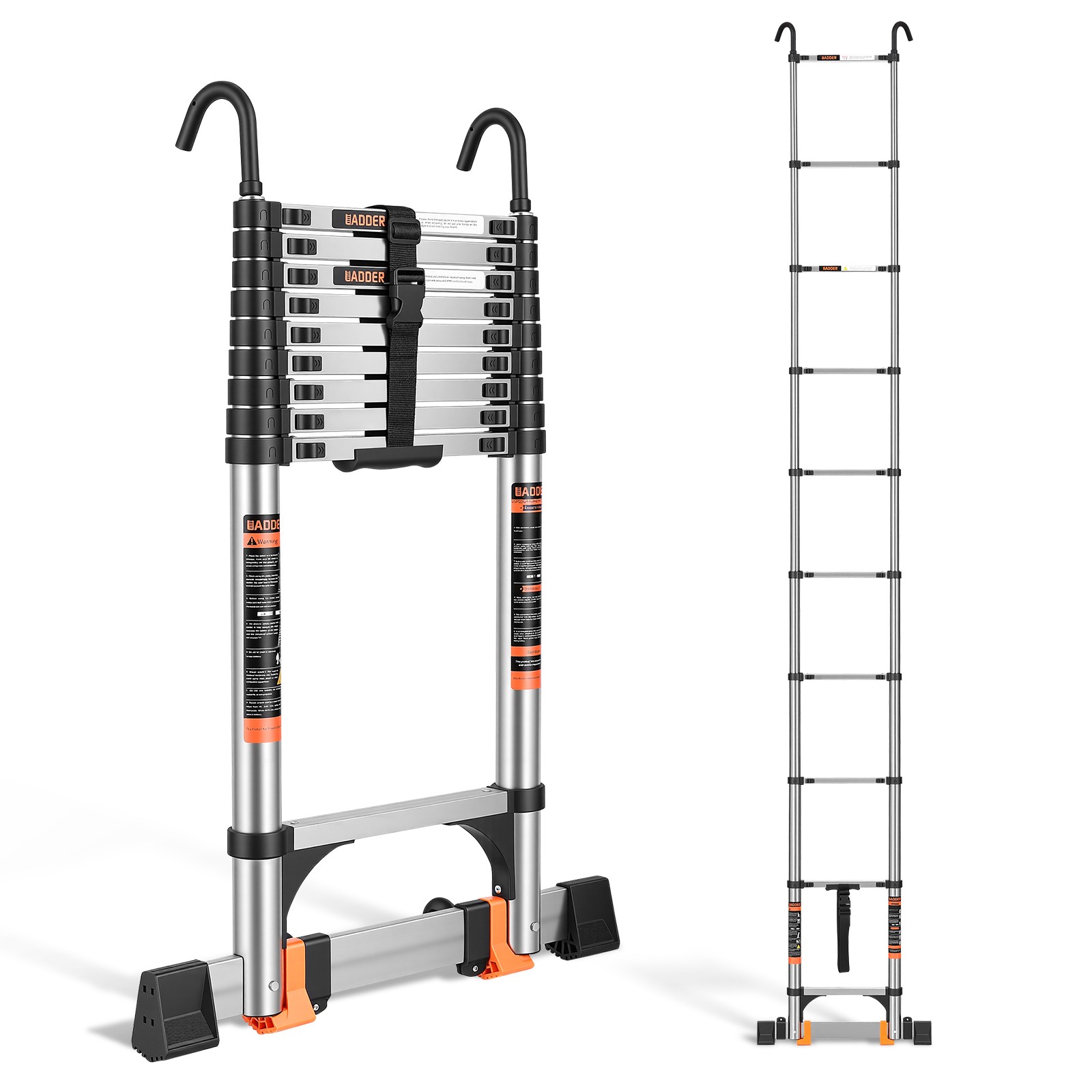 Telescoping Ladder 12.5 FT A Frame, 330 lbs Max Capacity