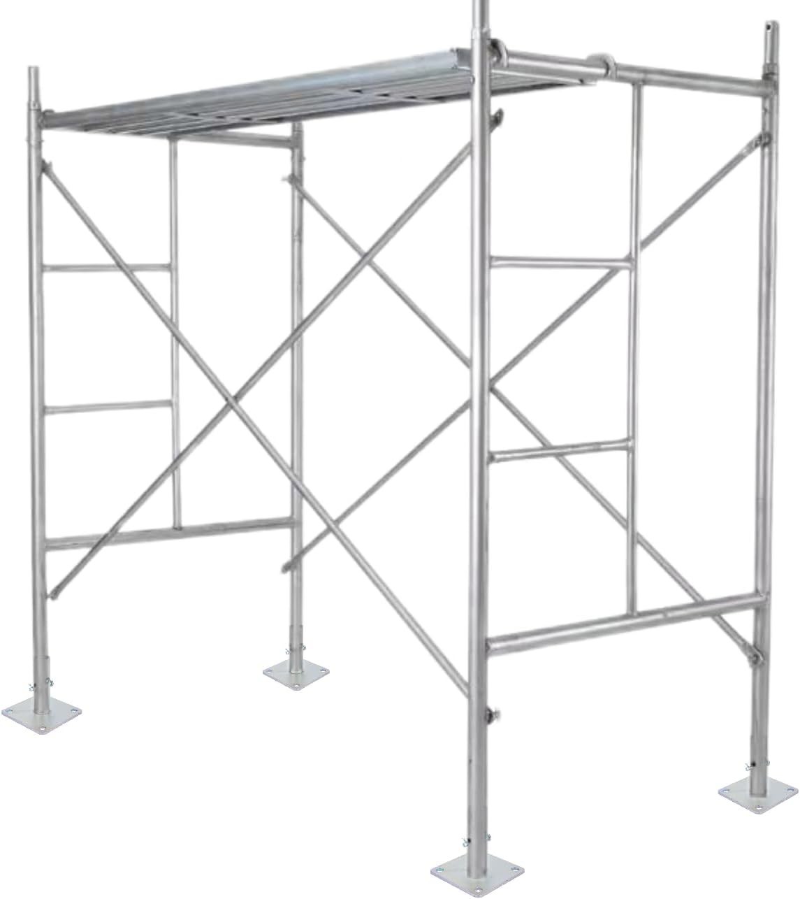 Reliable Galvanized Base Plates for Scaffolding – 4 Pack