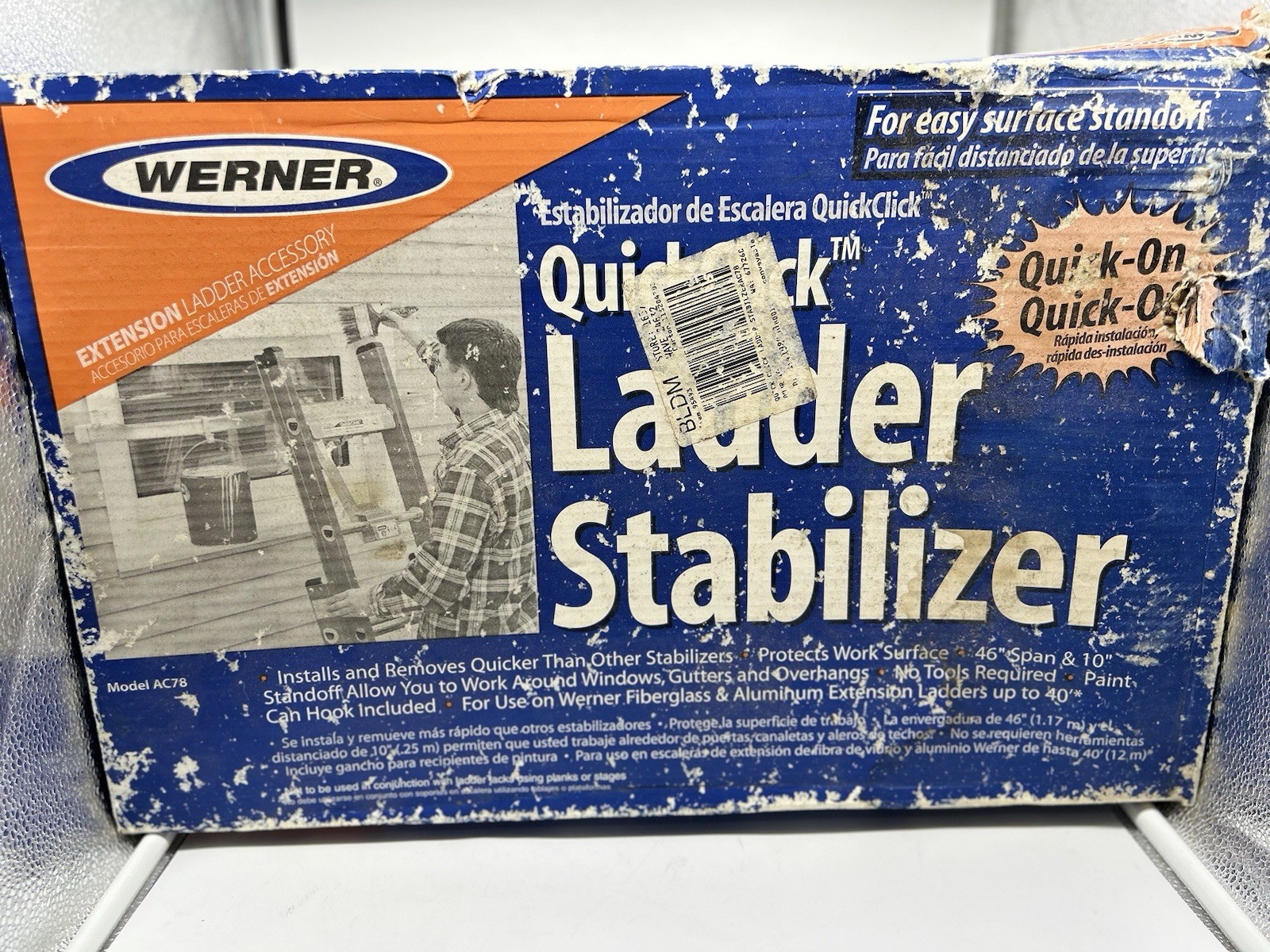 Werner AC78 Quick-Click Ladder Stabilizer –NEW Factory Sealed Box Best price
