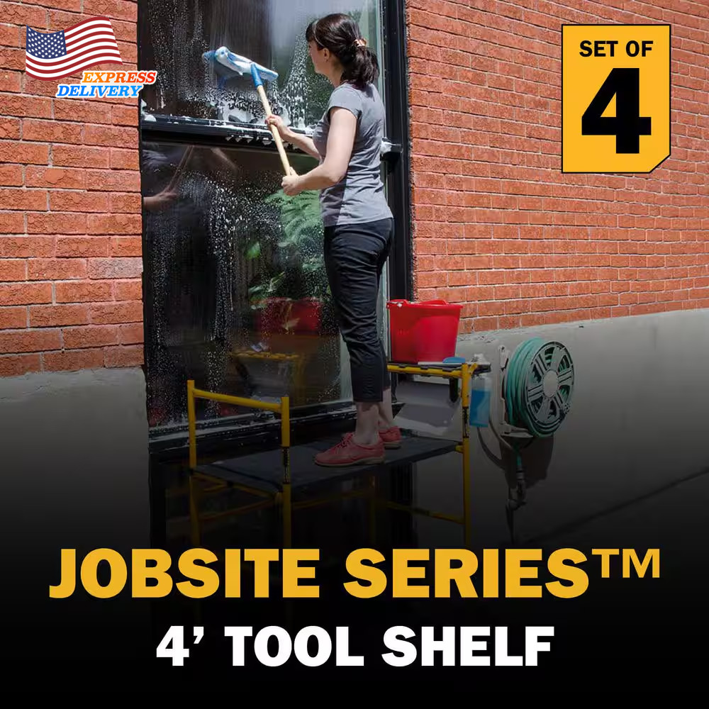 Jobsite Series Baker 4.1 Ft. H X 3.4 Ft. W Mini Scaffold Platform with Wheels US