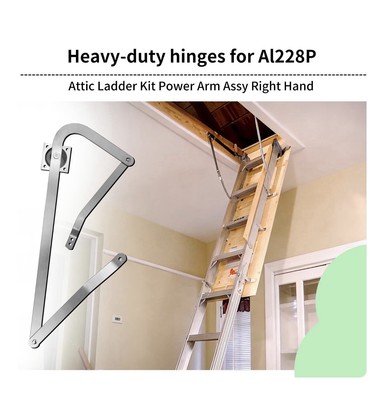 PR315500-LH Attic Ladder Power Arm Assy Left Hand replacement Louisville Ladder