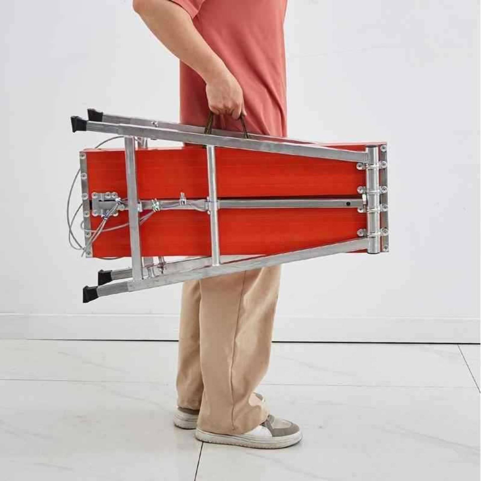 Portable Work Stage Heavy-Duty Scaffold with Carry Handles Easy to Store