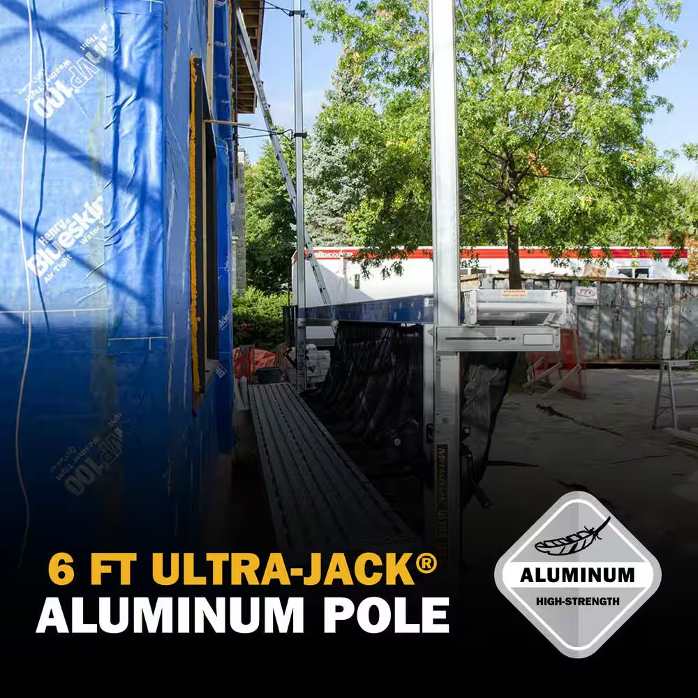 Ultra-Jack 6 Ft. Aluminum Pole for the Ultra-Jack Aluminum Scaffolding System