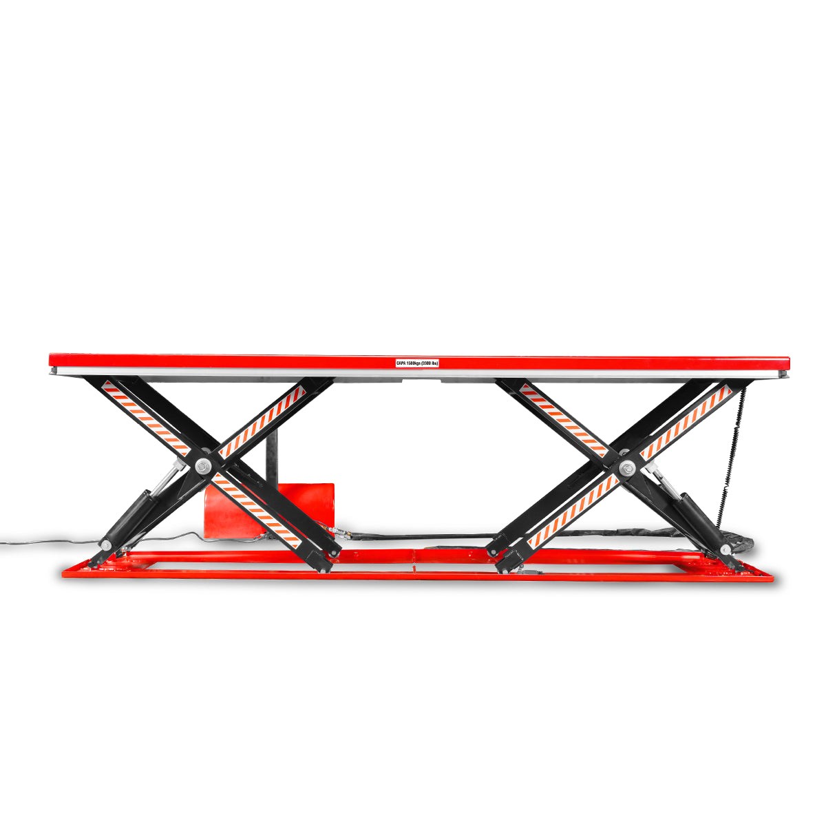 MechMaxx 3300lb Capacity Electric Hydraulic Double Scissor Lift Table, ELT33P