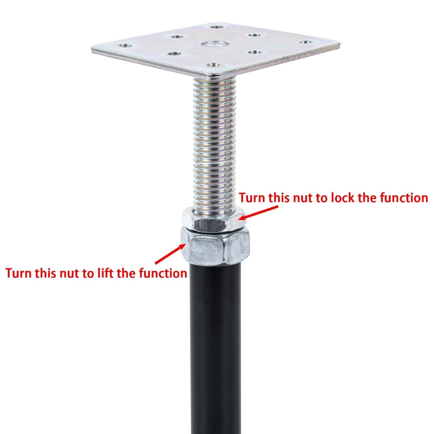 4-Pack Adjustable House Jack for The Floor, Adjustable Supports, Post 16″ to …