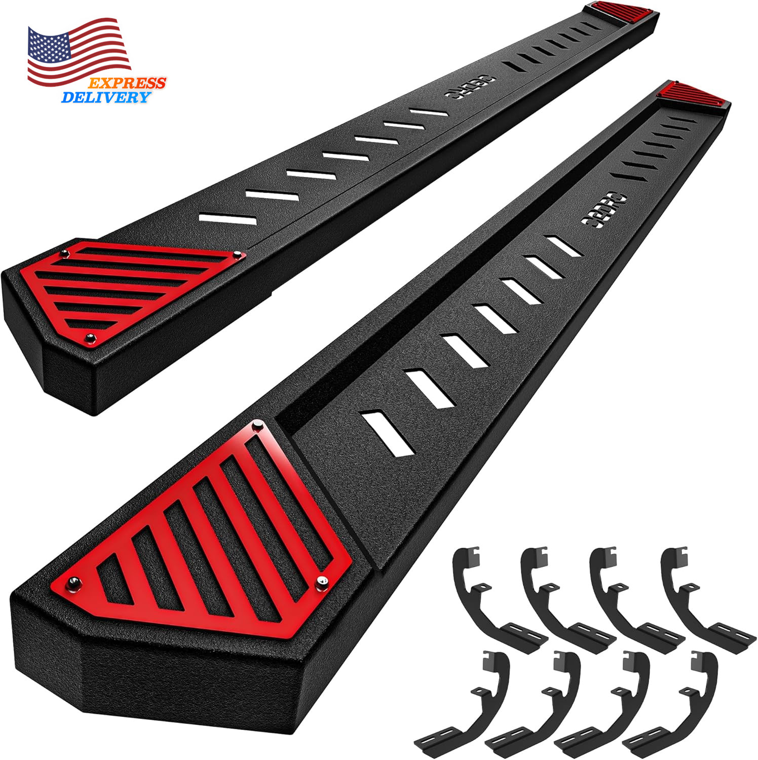 6.5″ Running Boards Compatible with 2019-2025 Chevy Silverado/Gmc Sierra NEW USA